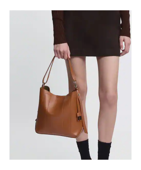 Hogan Hocket Small Shoulder Bag In Brown