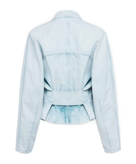 Alaïa Alaia Women Round Denim Jacket In Blue