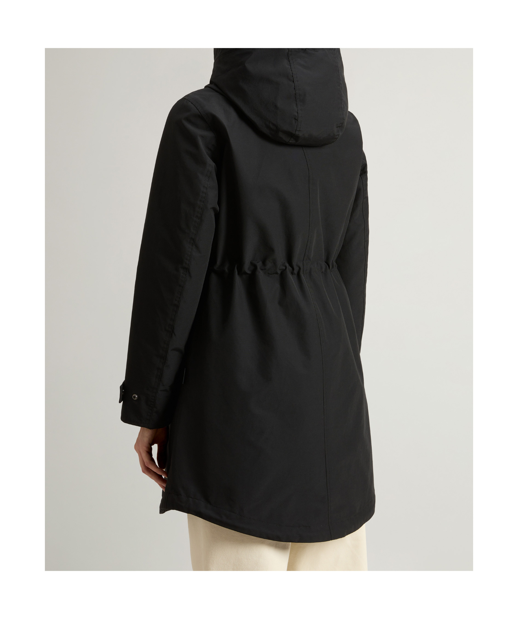 Woolrich Ramar Cloth Three-in-one Parker Coat In Black