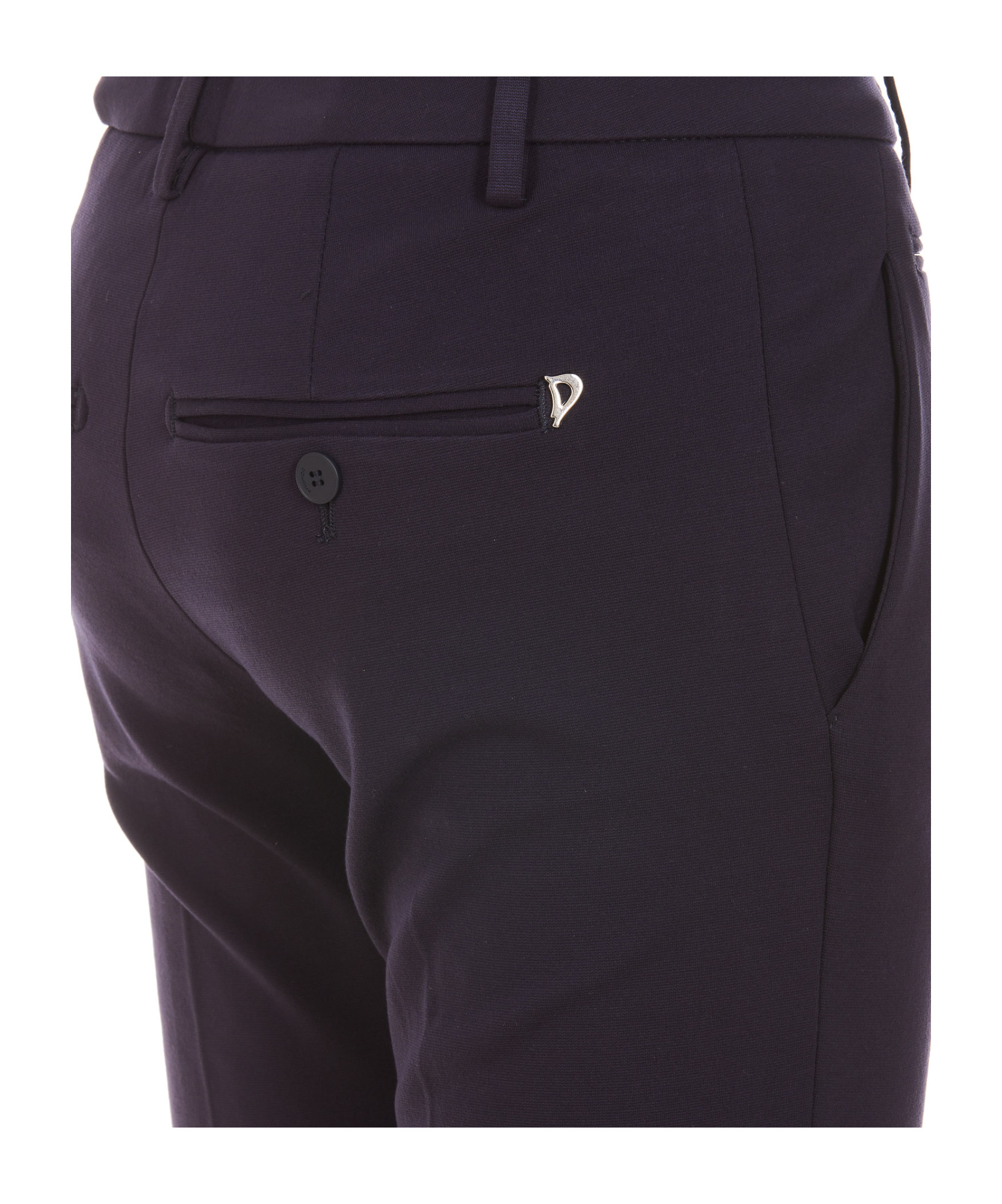 Dondup Slim-cut Cropped Trousers In Black