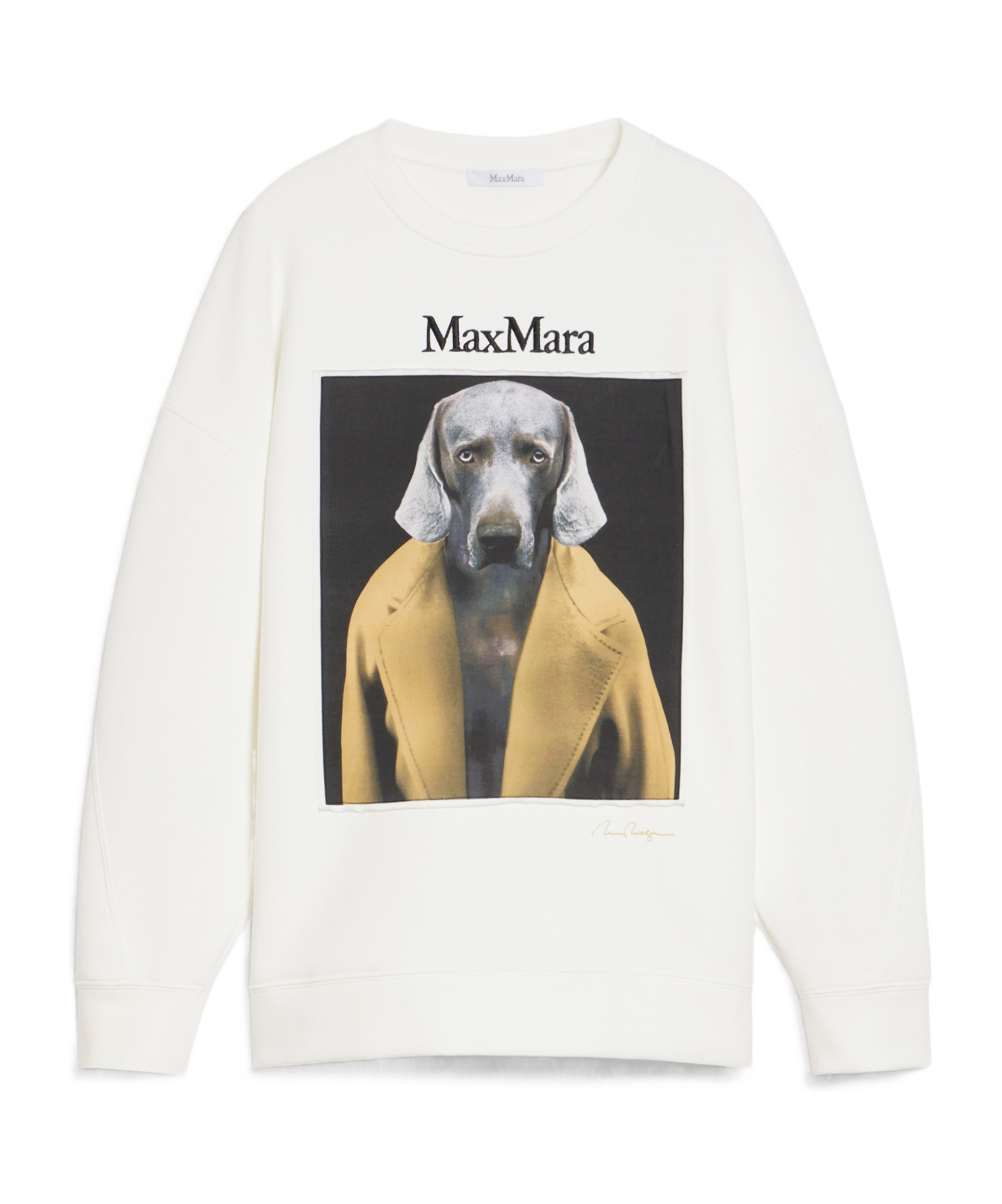 MAX MARA MAX MARA LOGO EMBROIDERED CREWNECK SWEATSHIRT