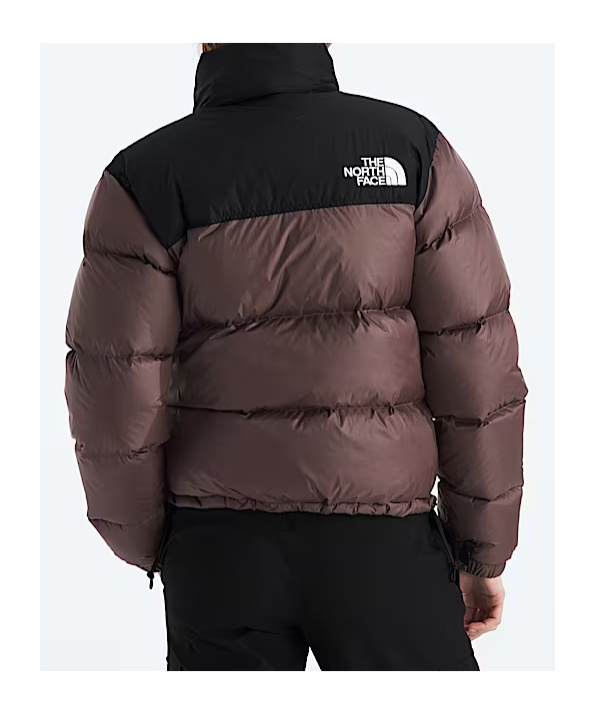 The North Face 1996 Retro Nuptse Jacket Khumbu Climbing School White Dune Nylon Coats Brown In Brown