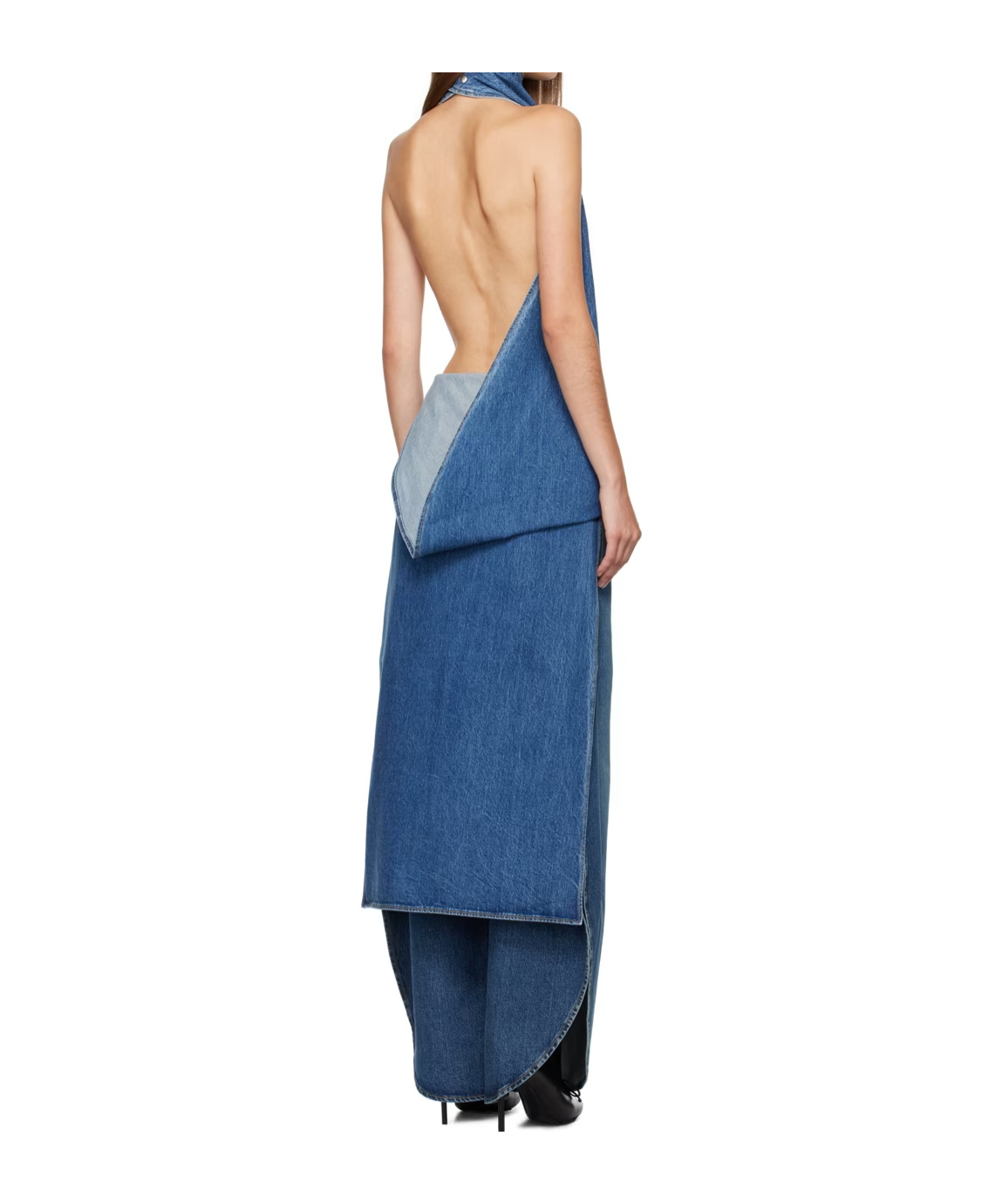 Alaïa Asymmetrical Blouse In Blue