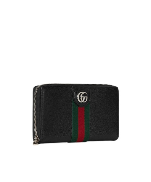 Gucci Ophidia Zip Around Wallet In Black