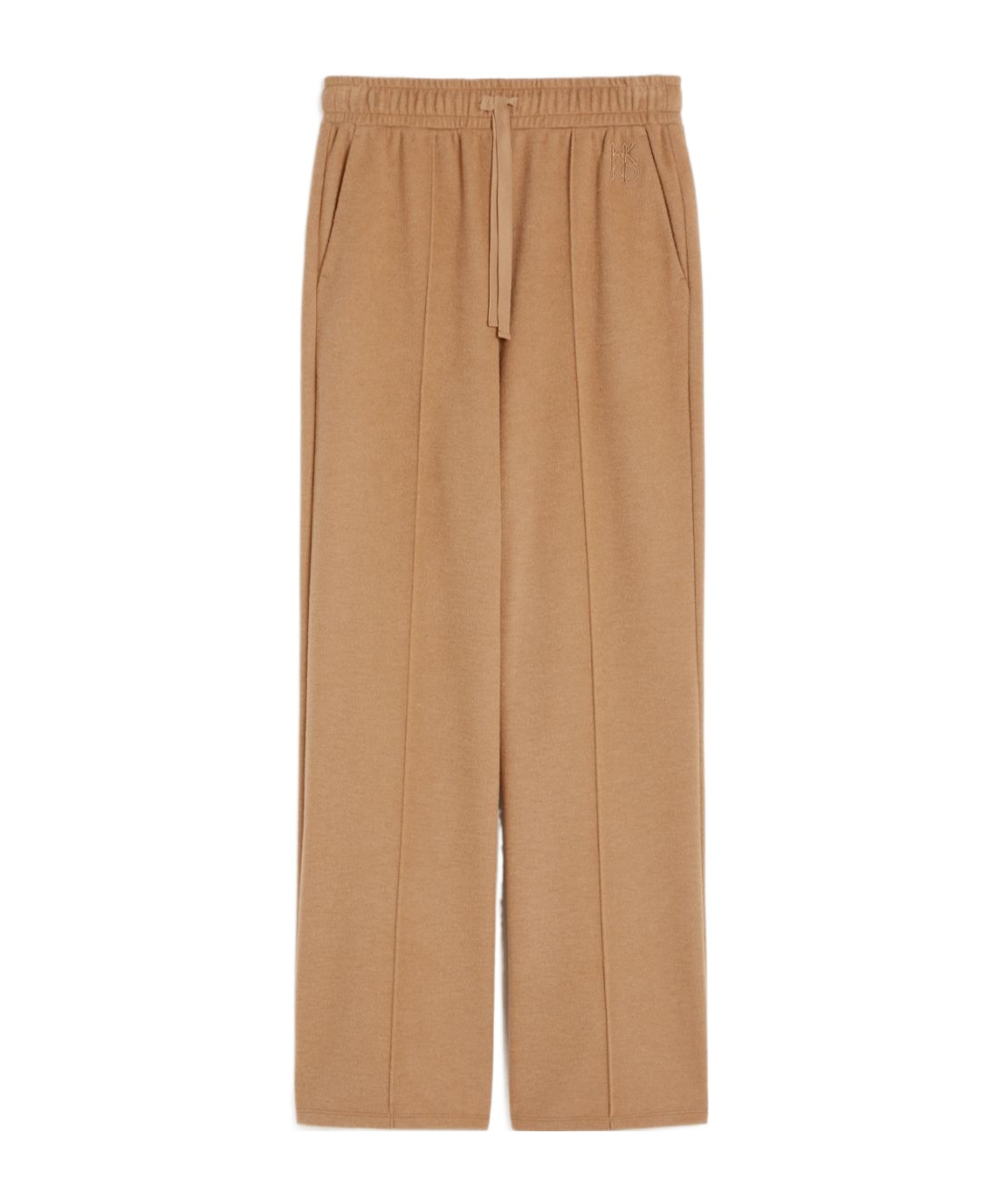 Weekend Max Mara Wool Jersey Track Pants In Brown