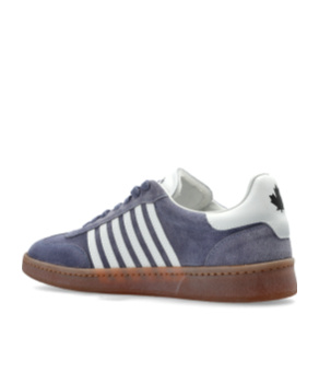 Dsquared2 Dsquared Powder Blue Suede Boxer Sneakers In Gray