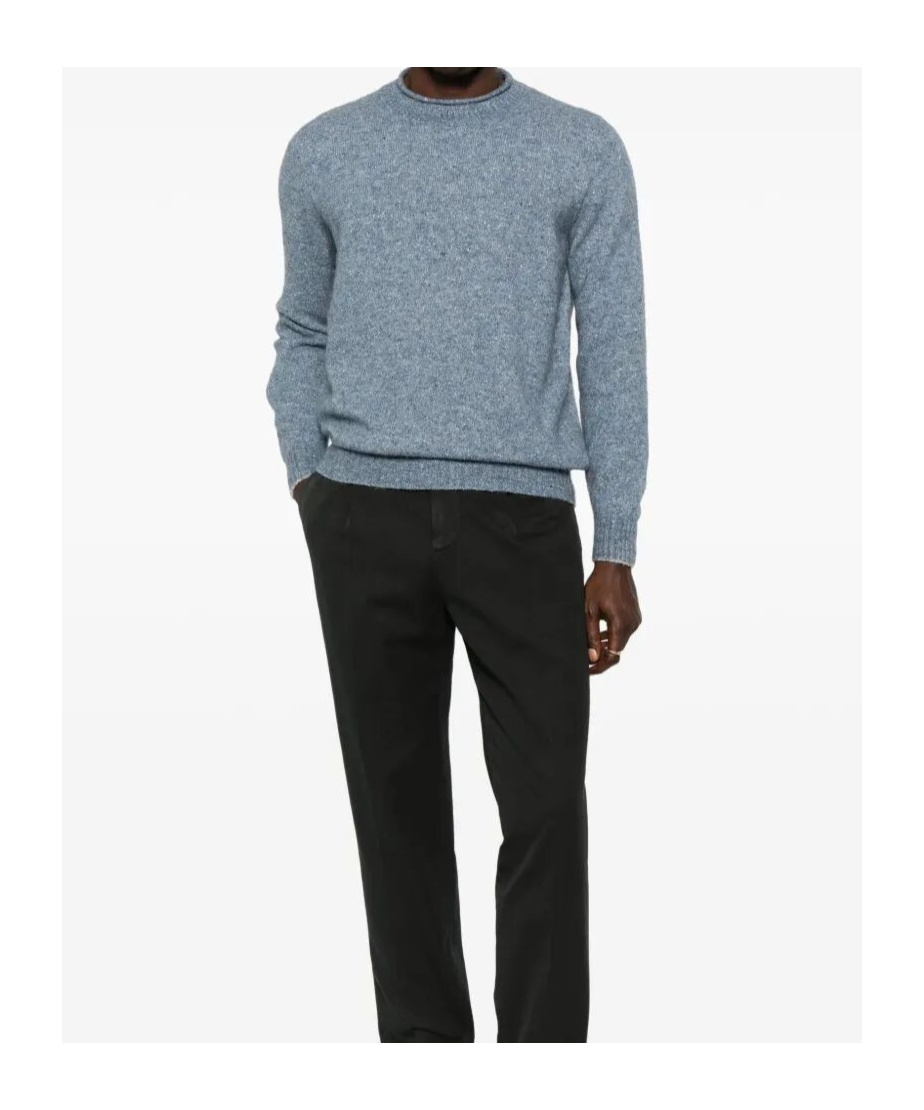Brunello Cucinelli Crew-neck Sweater In Blue
