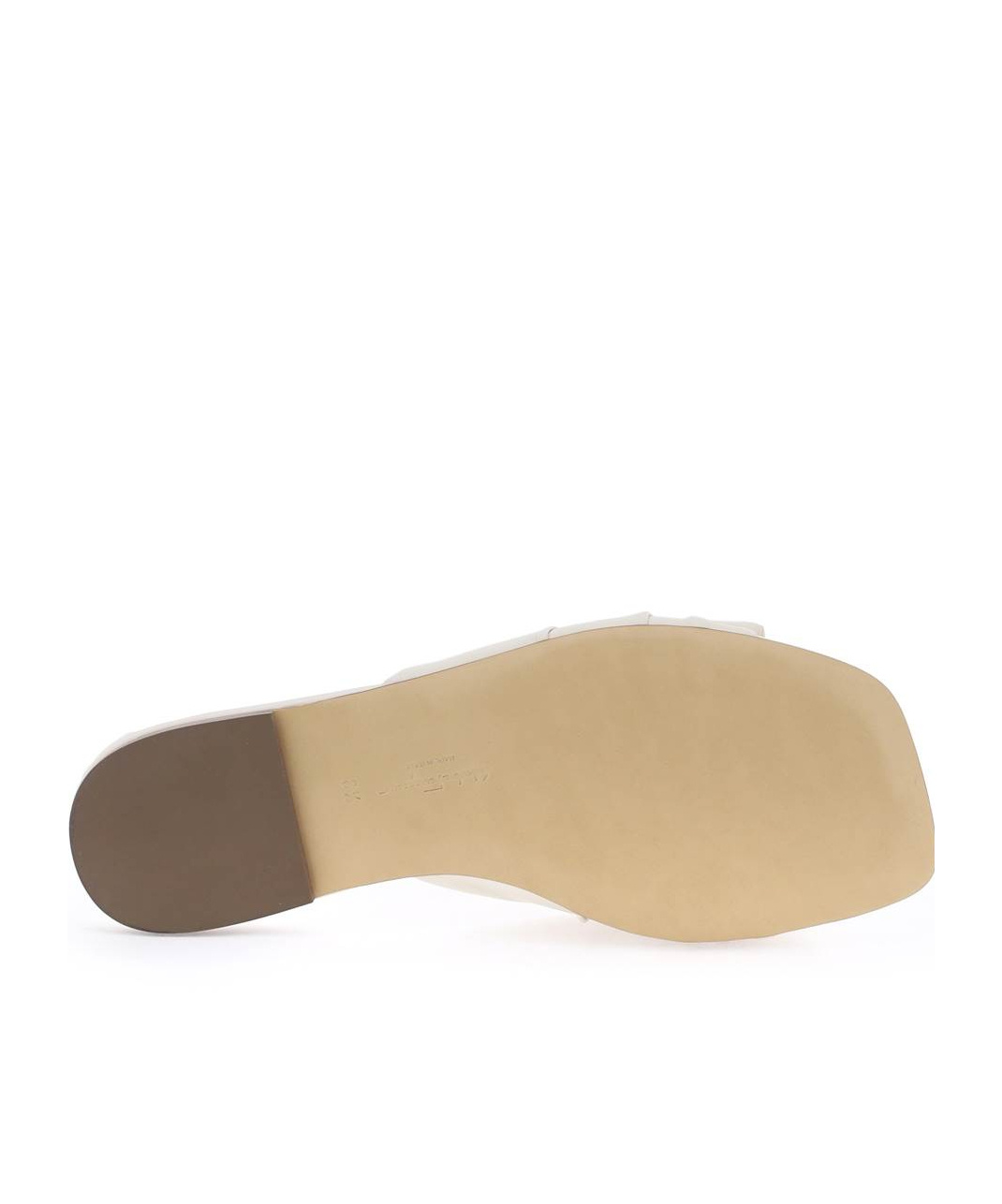 Ferragamo Lylas Nappa Leather Flat Sandals In White