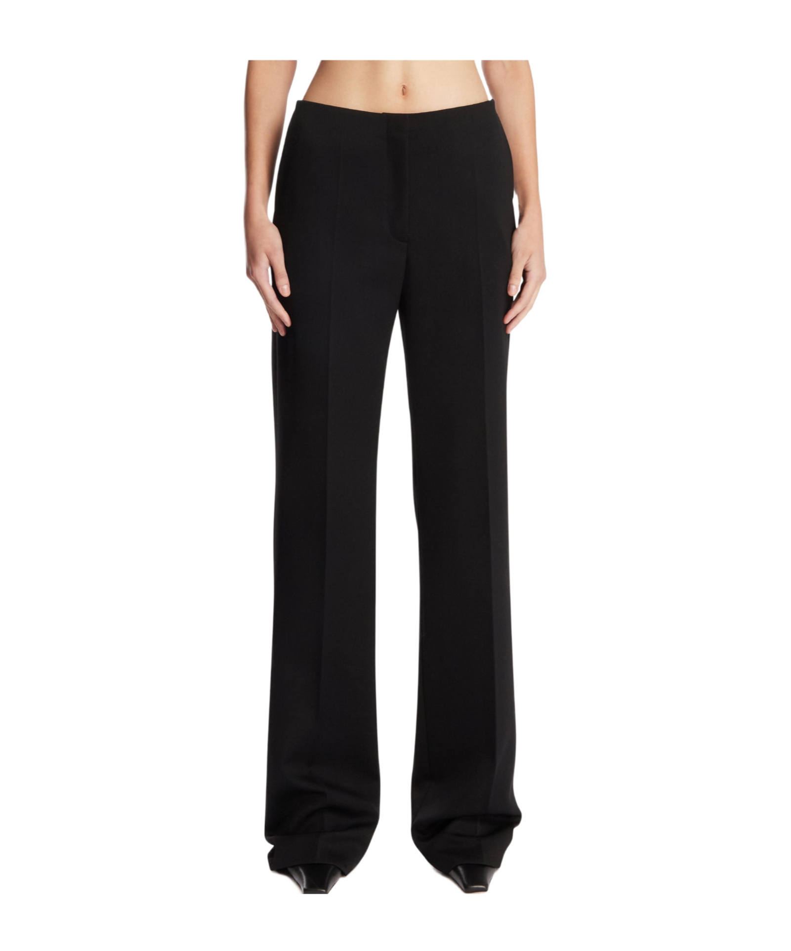 Mugler Straight Leg Pants In Black