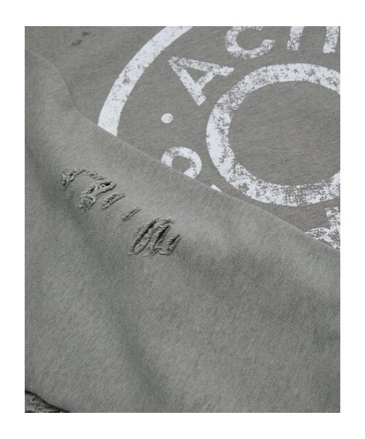 Acne Studios Printed Logo Sweater In Gray