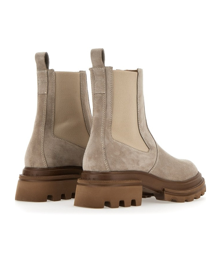 Hogan 10-storey Chelsea Boots In Nude
