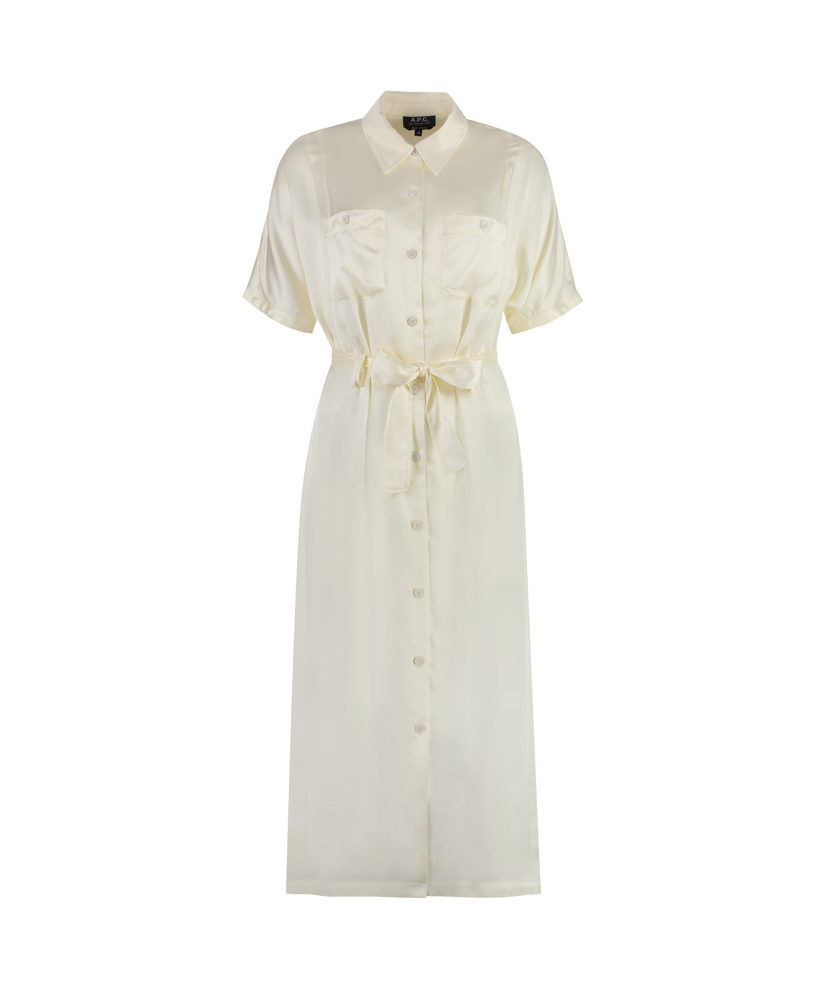 Apc A.p.c. New Drew Shirtdress In White