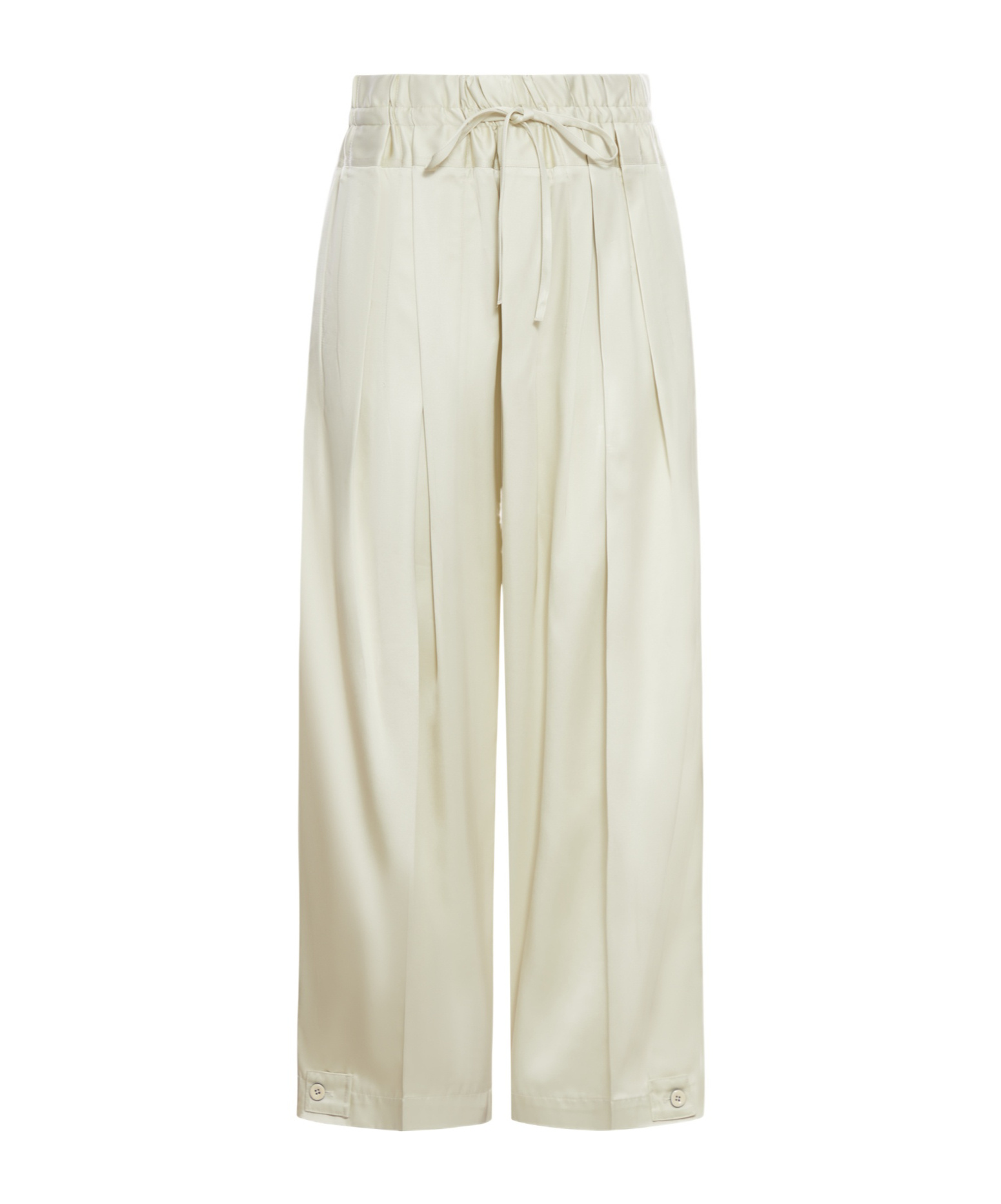 Jil Sander Elastic Waist Casual Pants In White