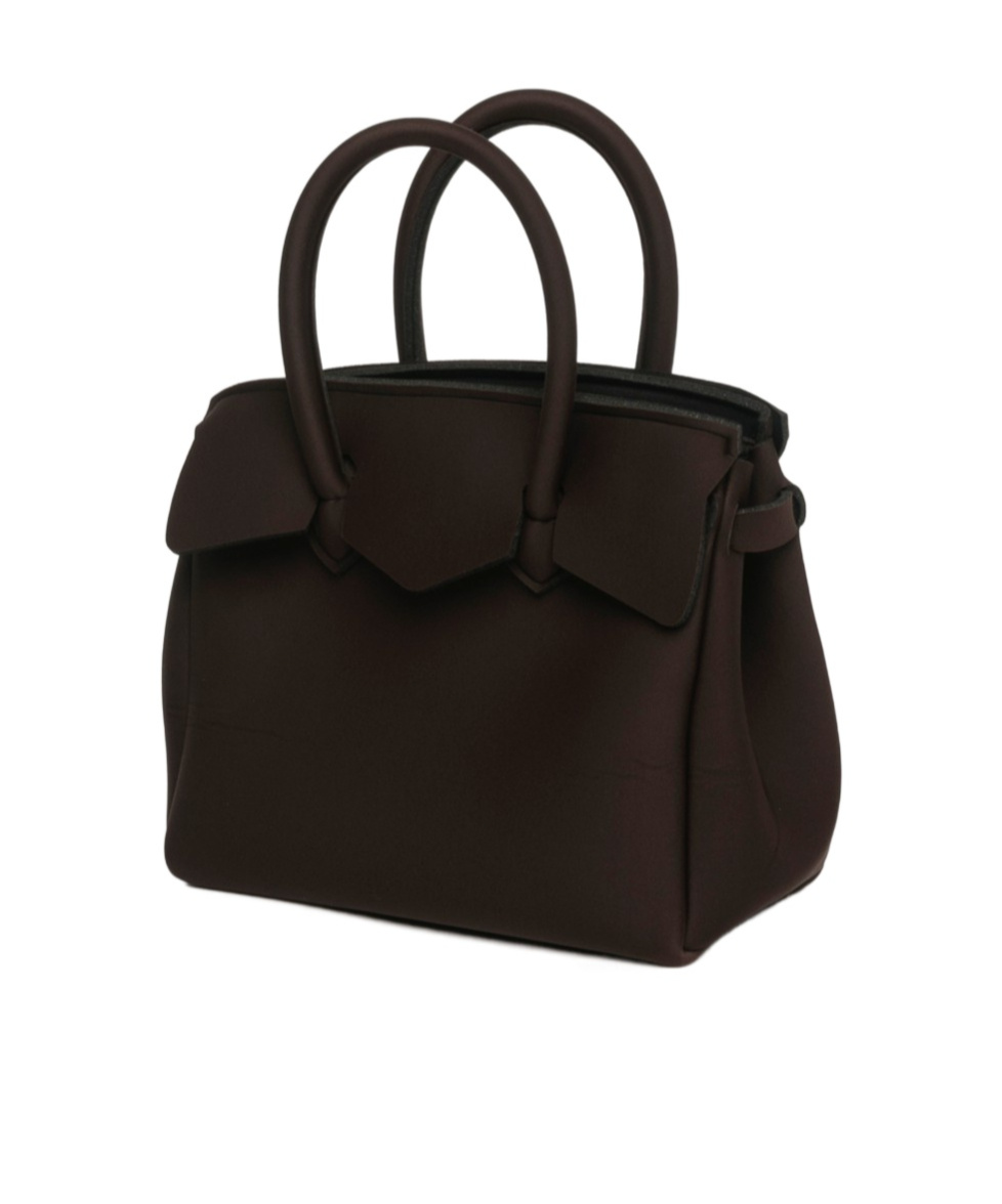 Save My Bag Logo Handbag In Black