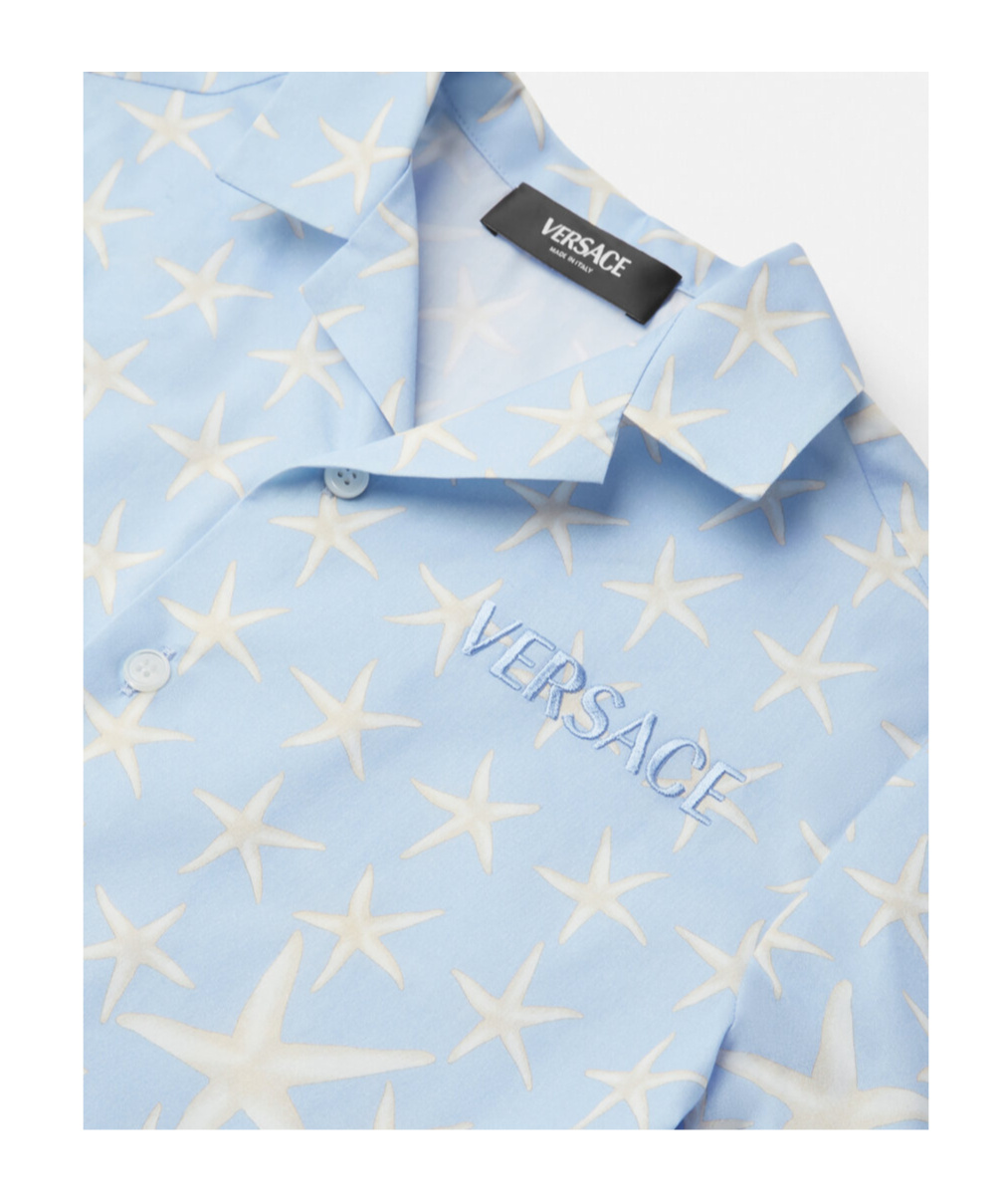 VERSACE STAR-PRINT SHORT-SLEEVE SHIRT 