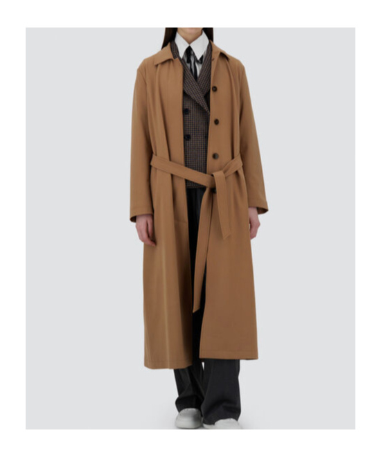 Herno Raincoat In Soft Wool In Brown
