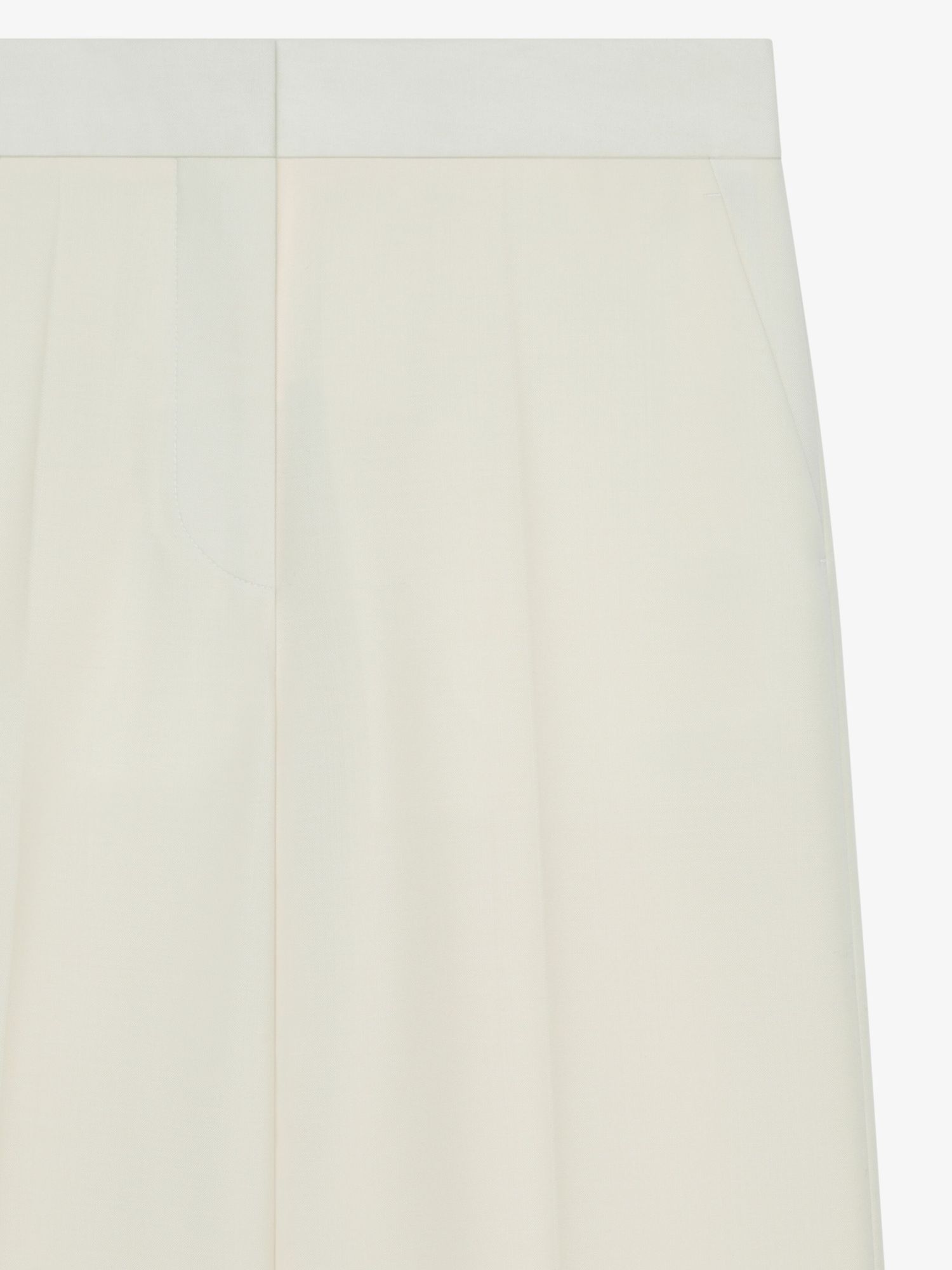 Shop Givenchy Flare Tailored Pants In Wool And Mohair In White