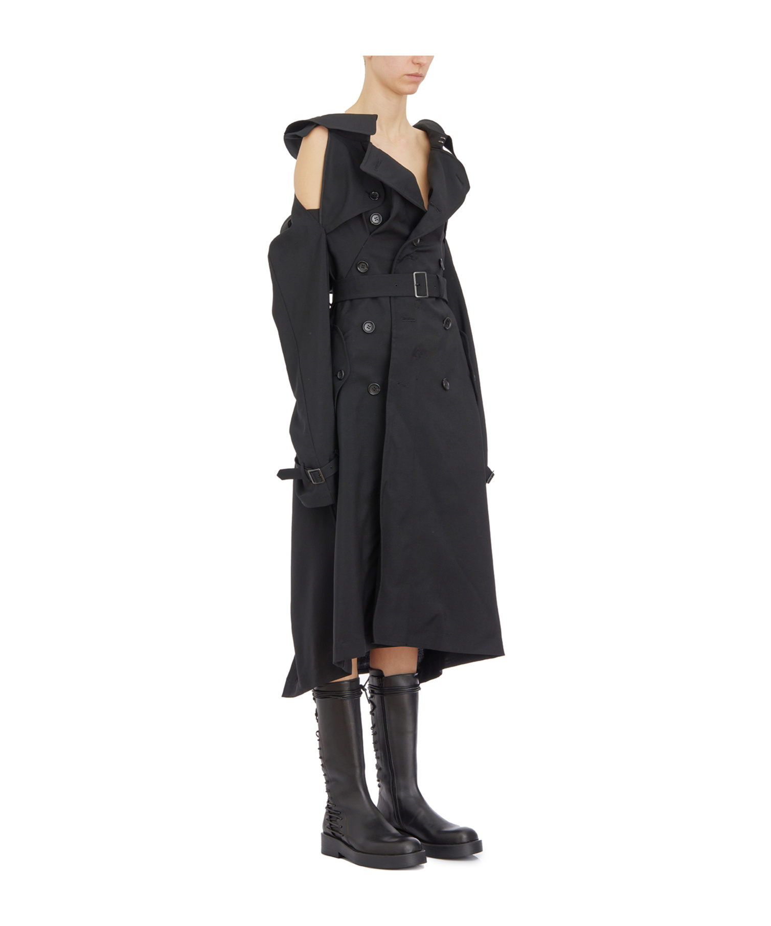 Junya Watanabe Strapless Windbreaker In Black