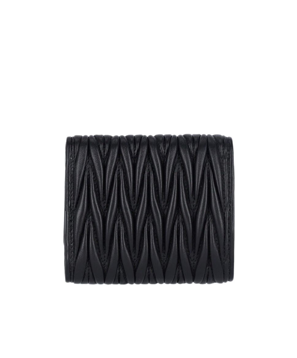 Shop Miu Miu Logo Wallet In Black