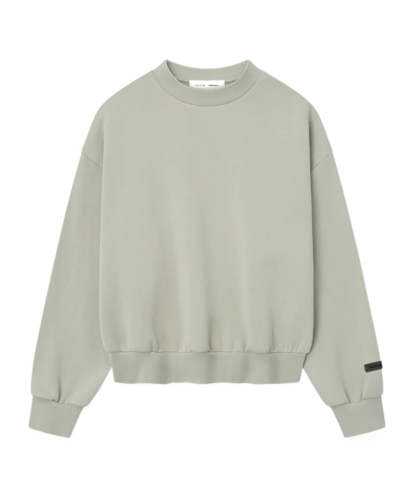 Essentials Fear Of God  Classsic Fleece Crewneck Sweatshirt In Gray