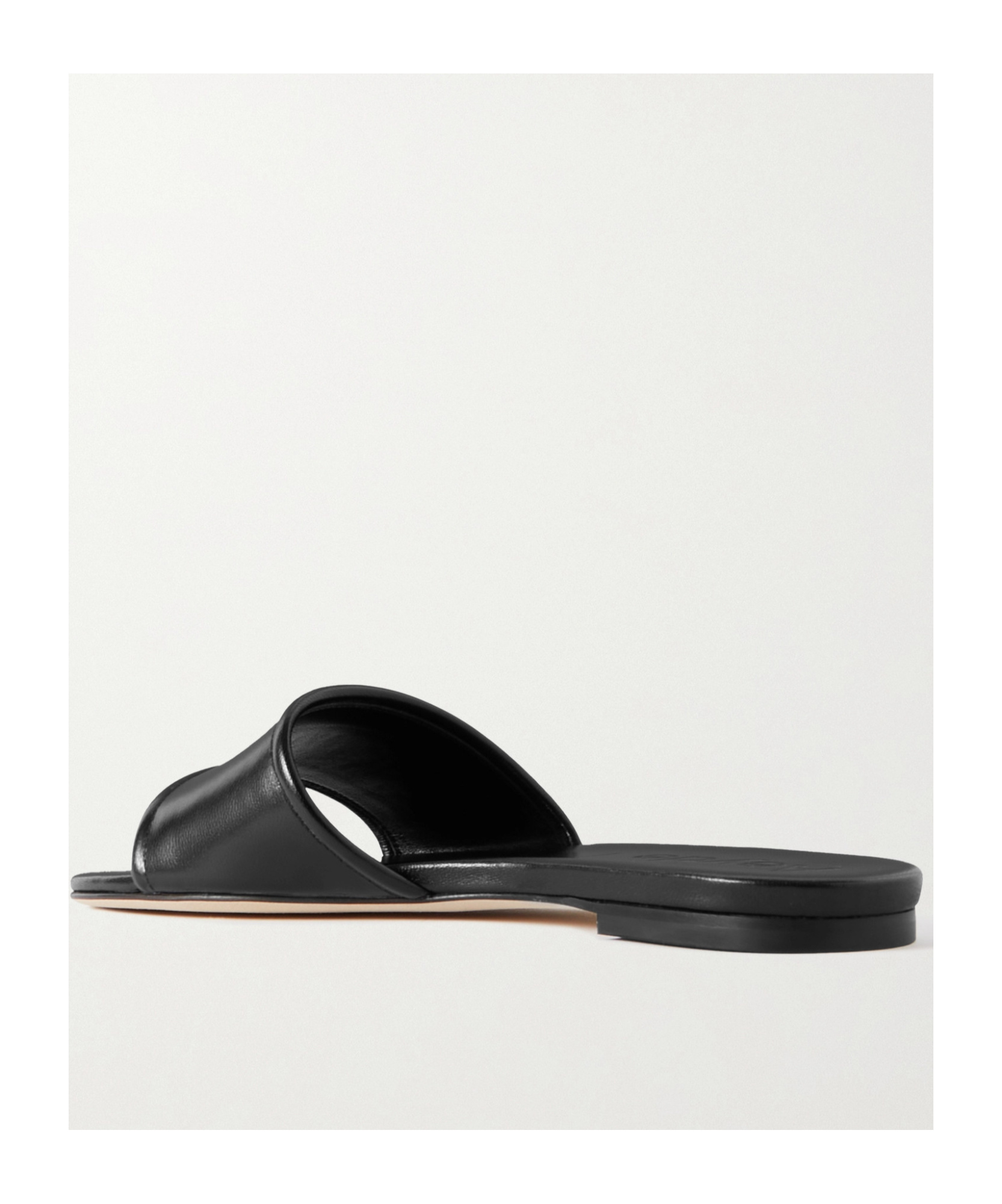 Aeyde Anna Slip-on Square-toe Slides In Black