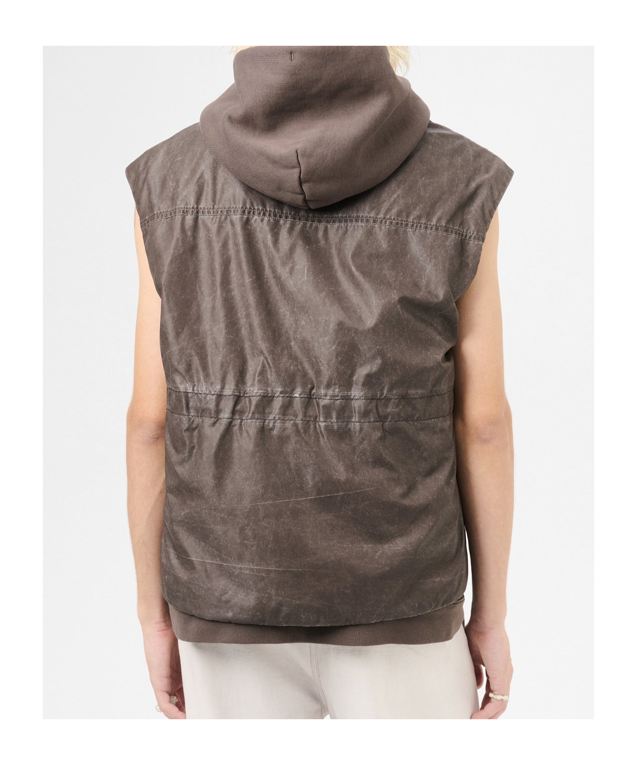 Our Legacy Vintage Effect Sleeveless Vest With Front Pocket In Black