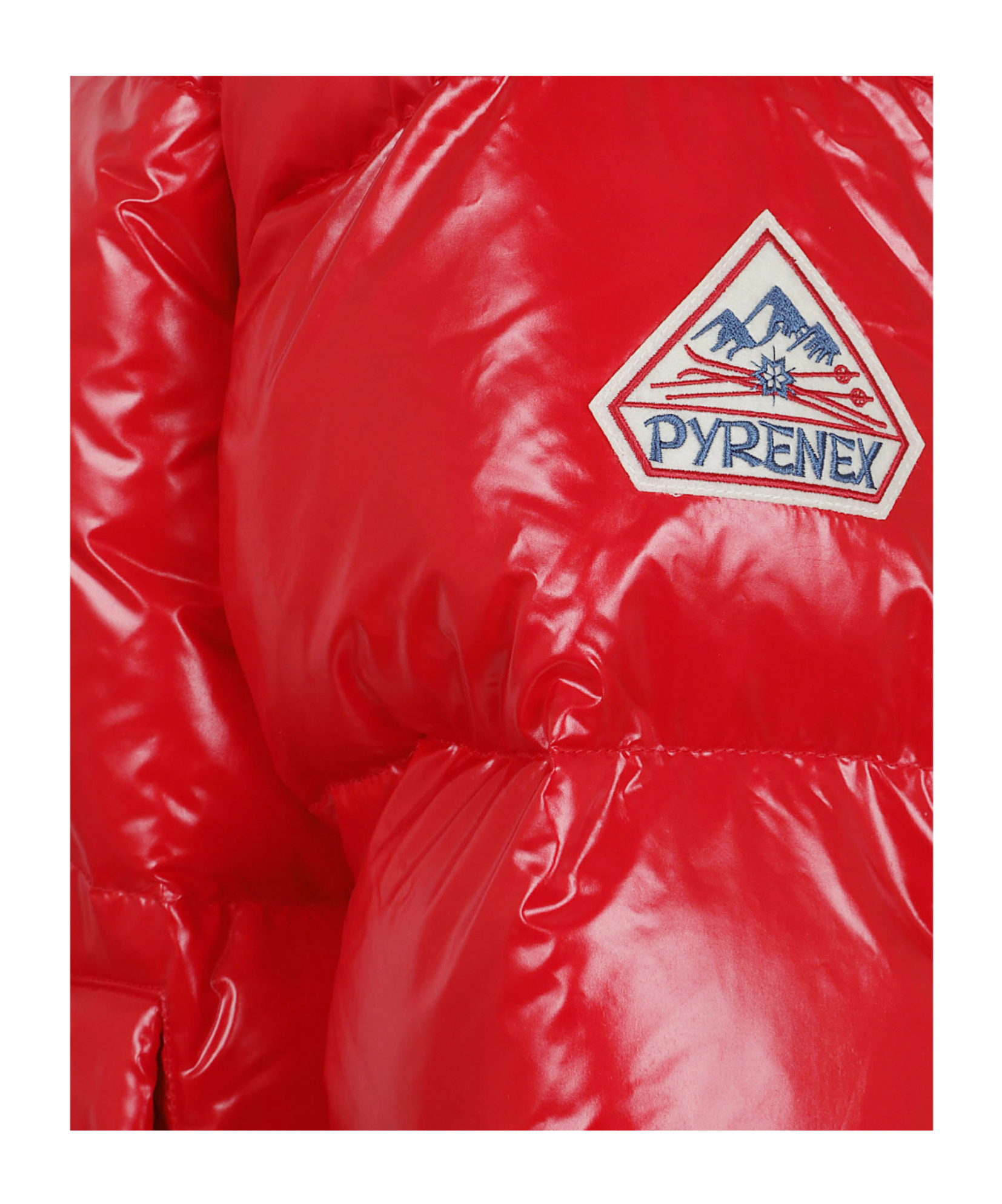 Pyrenex Sten Quilted Hooded Jacket And Cuffs In Red