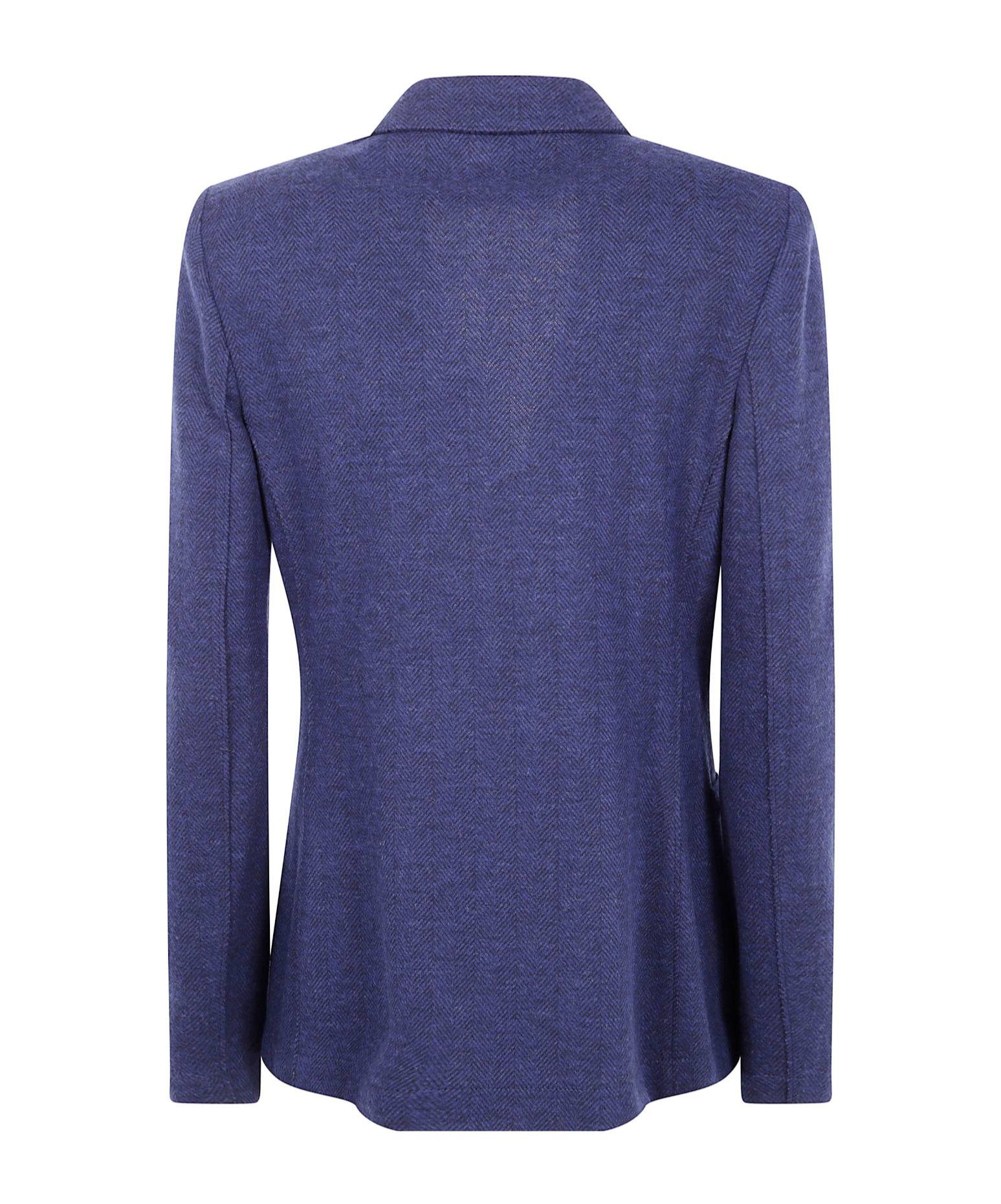 Harris Wharf London Women Double Breasted Blazer With Shoulder Pads Patterned Moleskin In Black