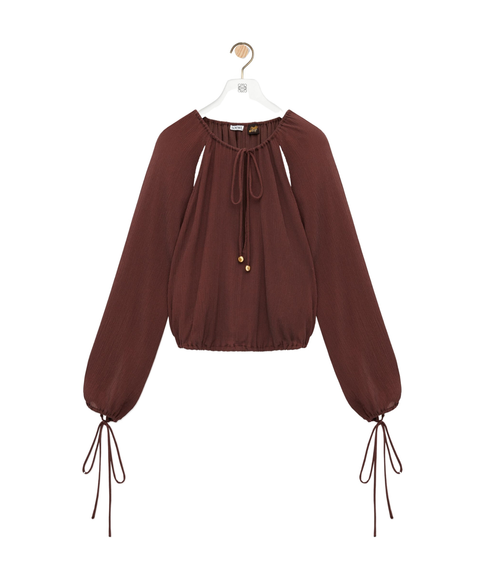 Loewe Blouse In Cotton And Silk