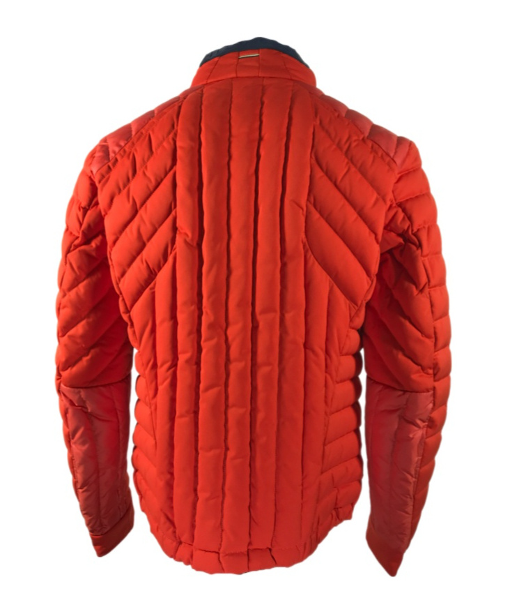 Hugo Boss Quilted Down Jacket In Red