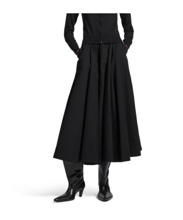 Balenciaga Women's Godet Maxi Skirt In Black In Black