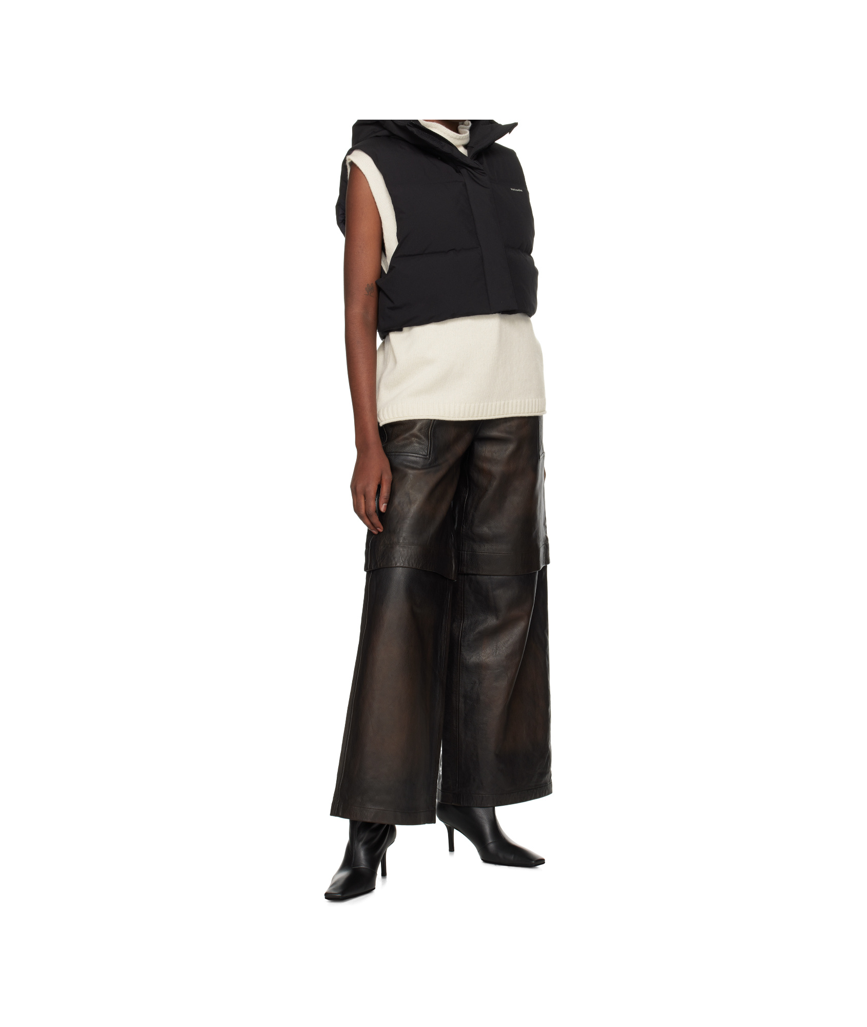 Holzweiler Brown Edda Leather Pants In Brown