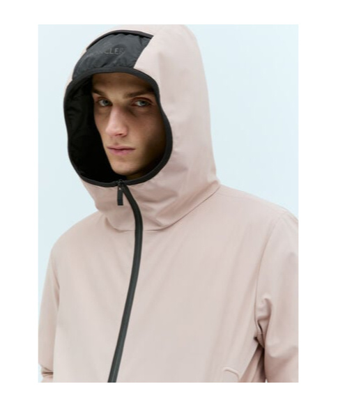 Moncler Dusler Hooded Down Jacket In Pink