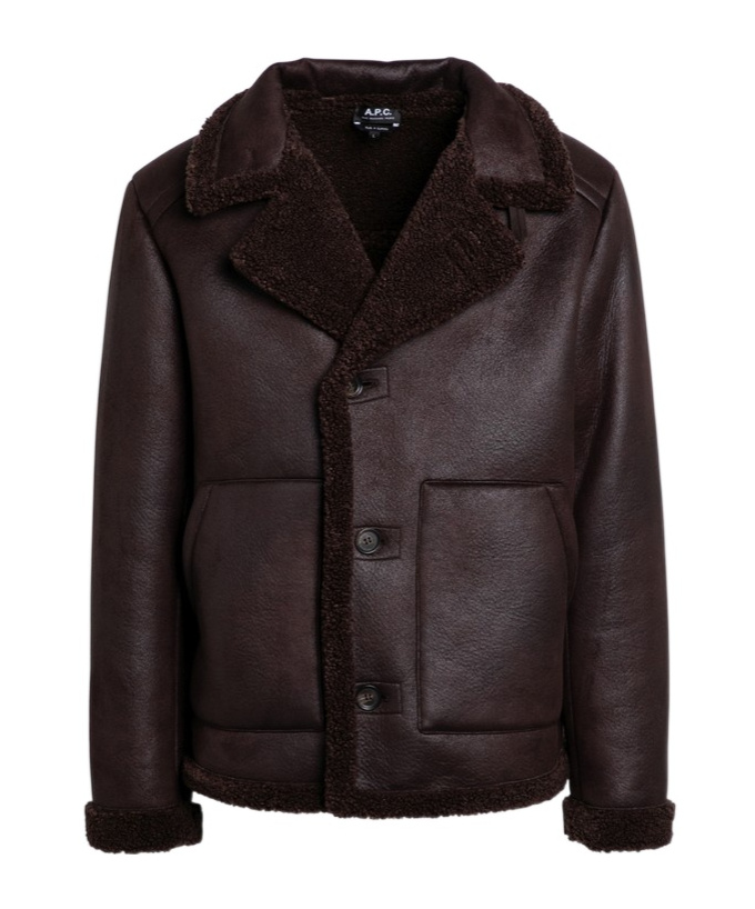 Apc Long-sleeved Casual Jacket In Black