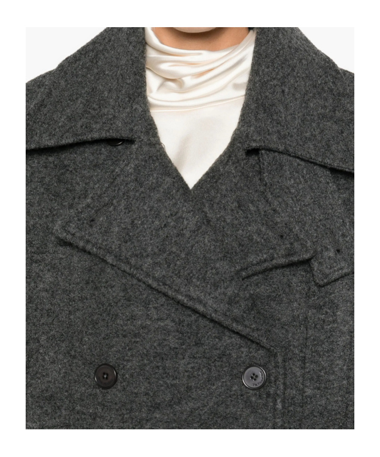 The Frankie Shop Long Sleeve Jacket In Gray