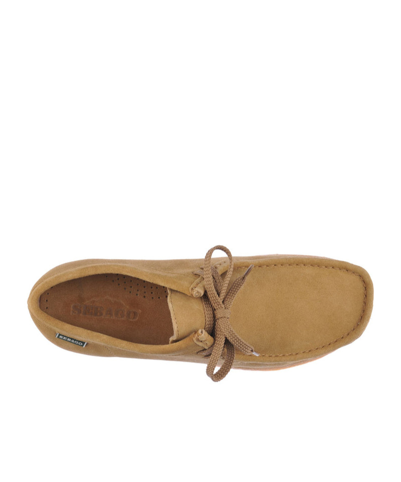 Sebago Beige Yellow Men's Casual Leather Moccasins For Leisure In Beige