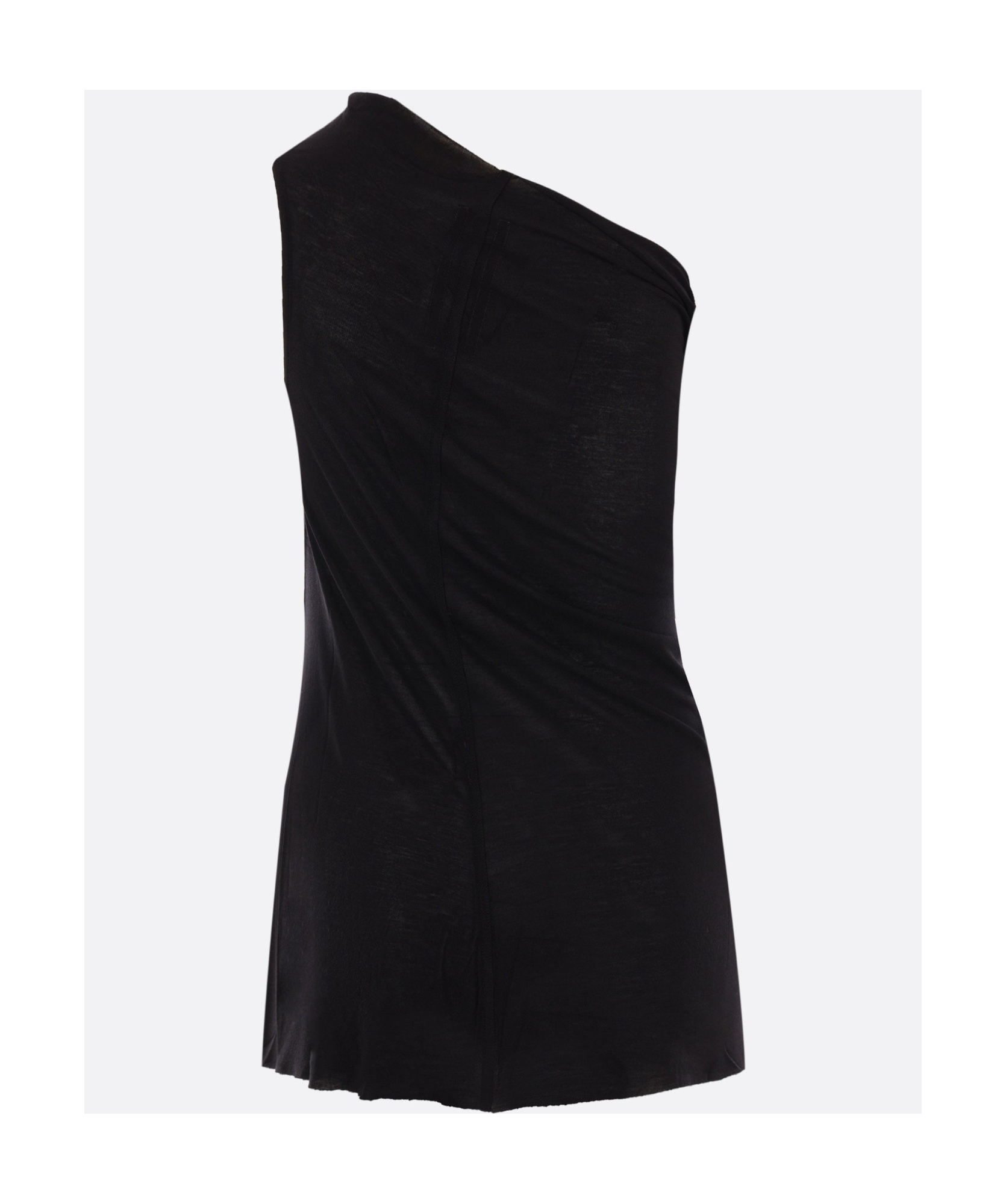 Rick Owens Athena T Asymmetric Top In Black