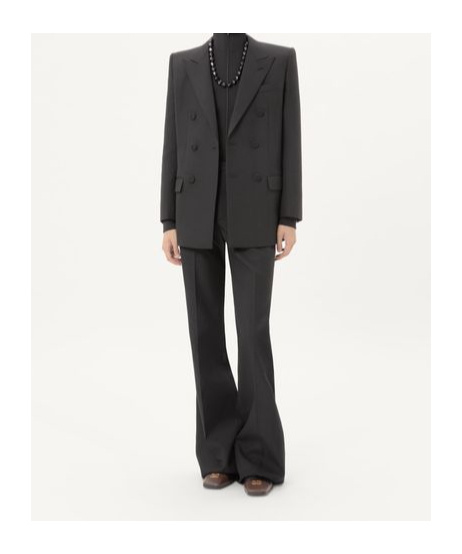 Valentino Double-breasted Suit Jacket In Brown