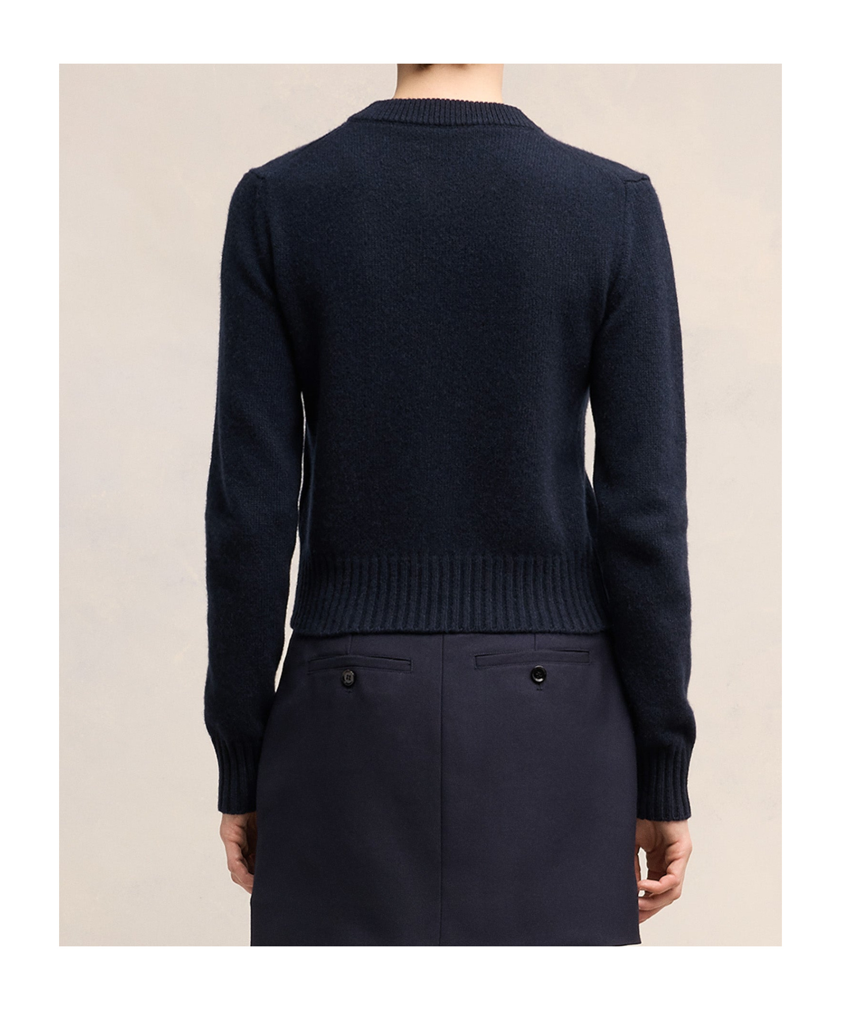Ami Alexandre Mattiussi Ami De Coeur Cashmere Cardigan In Black