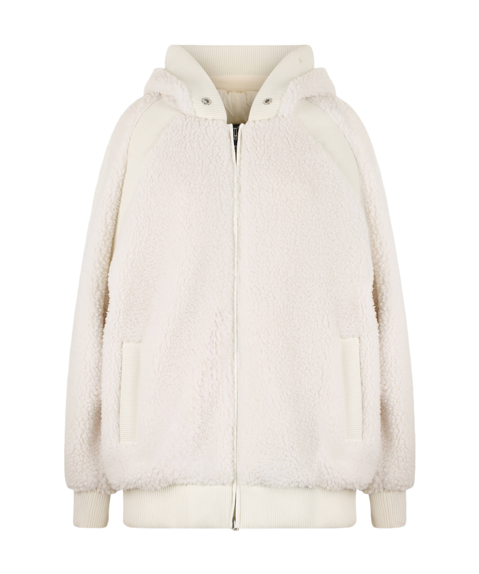 Moose Knuckles Zip-up Hooded Jacket In White