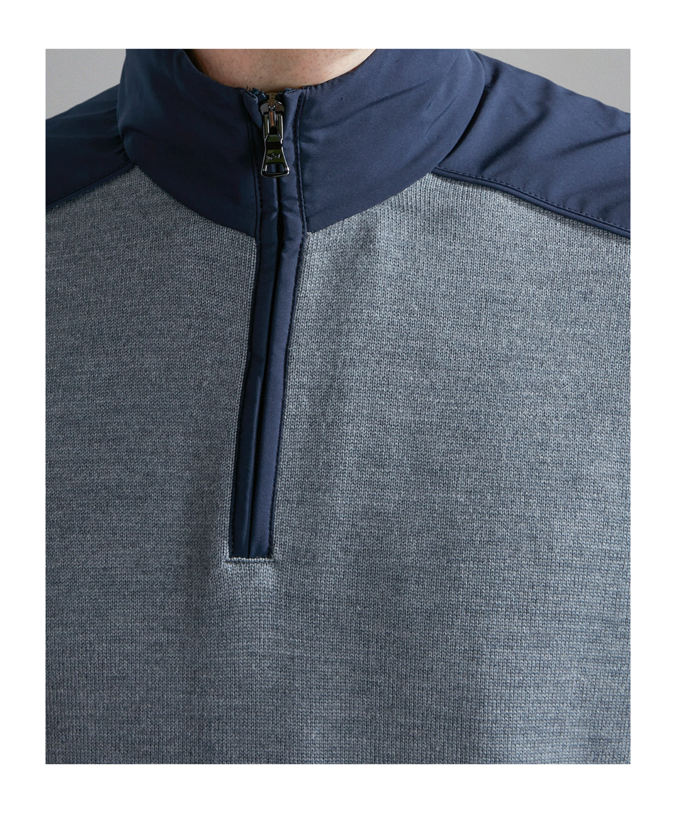 Paul & Shark Wool Sweater With Typhoon Insert In Gray