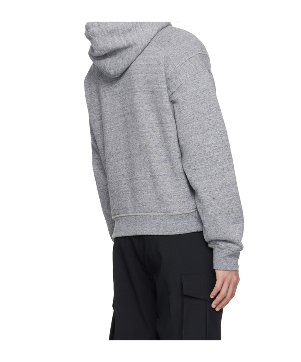 Dsquared2 Gray Embroidered Hoodie