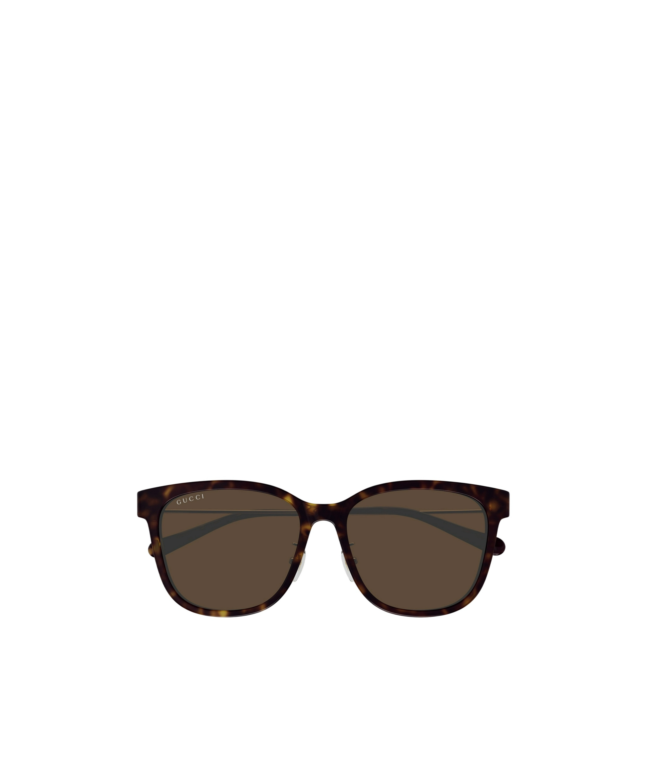 Gucci Geometric Frame Sunglasses In Brown