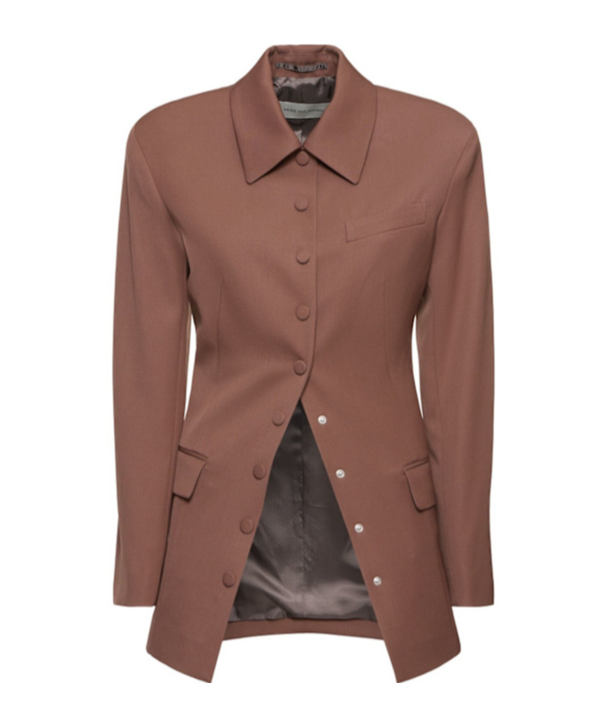 Dries Van Noten Long-sleeved Casual Jacket In Brown