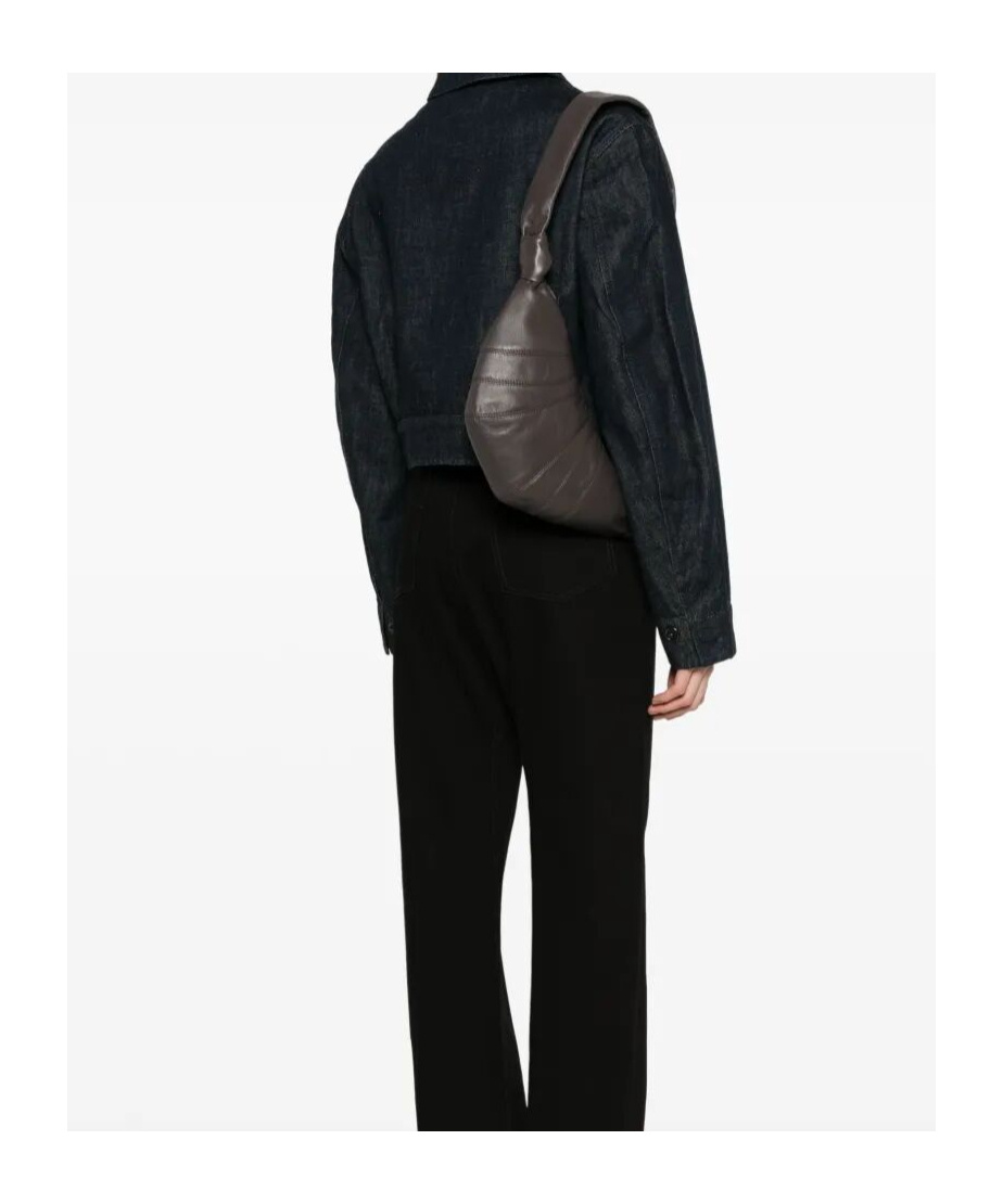 Lemaire Small Horn Shoulder Bag In Black