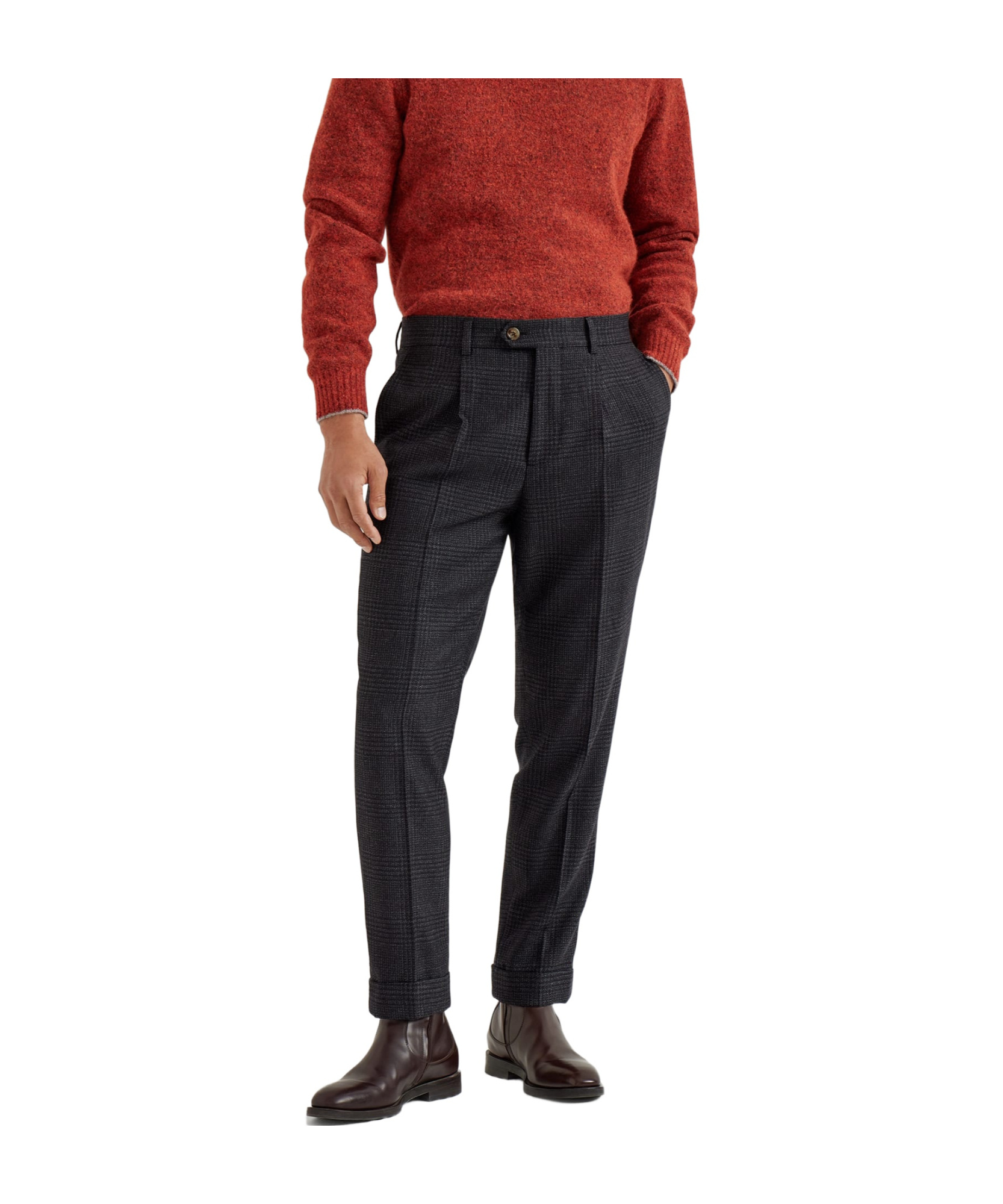 Brunello Cucinelli Slim-fit Pleated Linen Suit Trousers In Gray