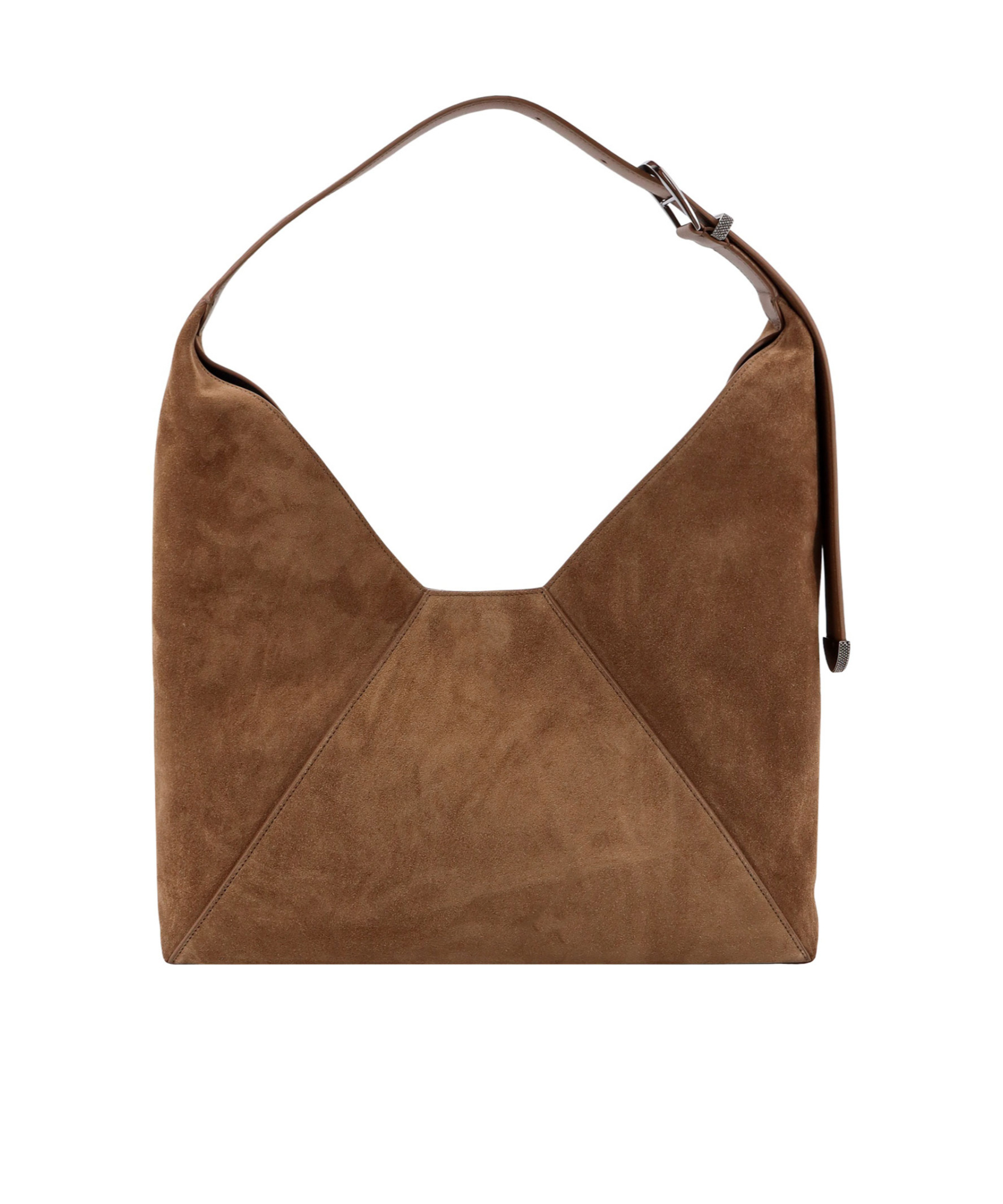 BRUNELLO CUCINELLI ENGRAVED LOGO SHOULDER BAG