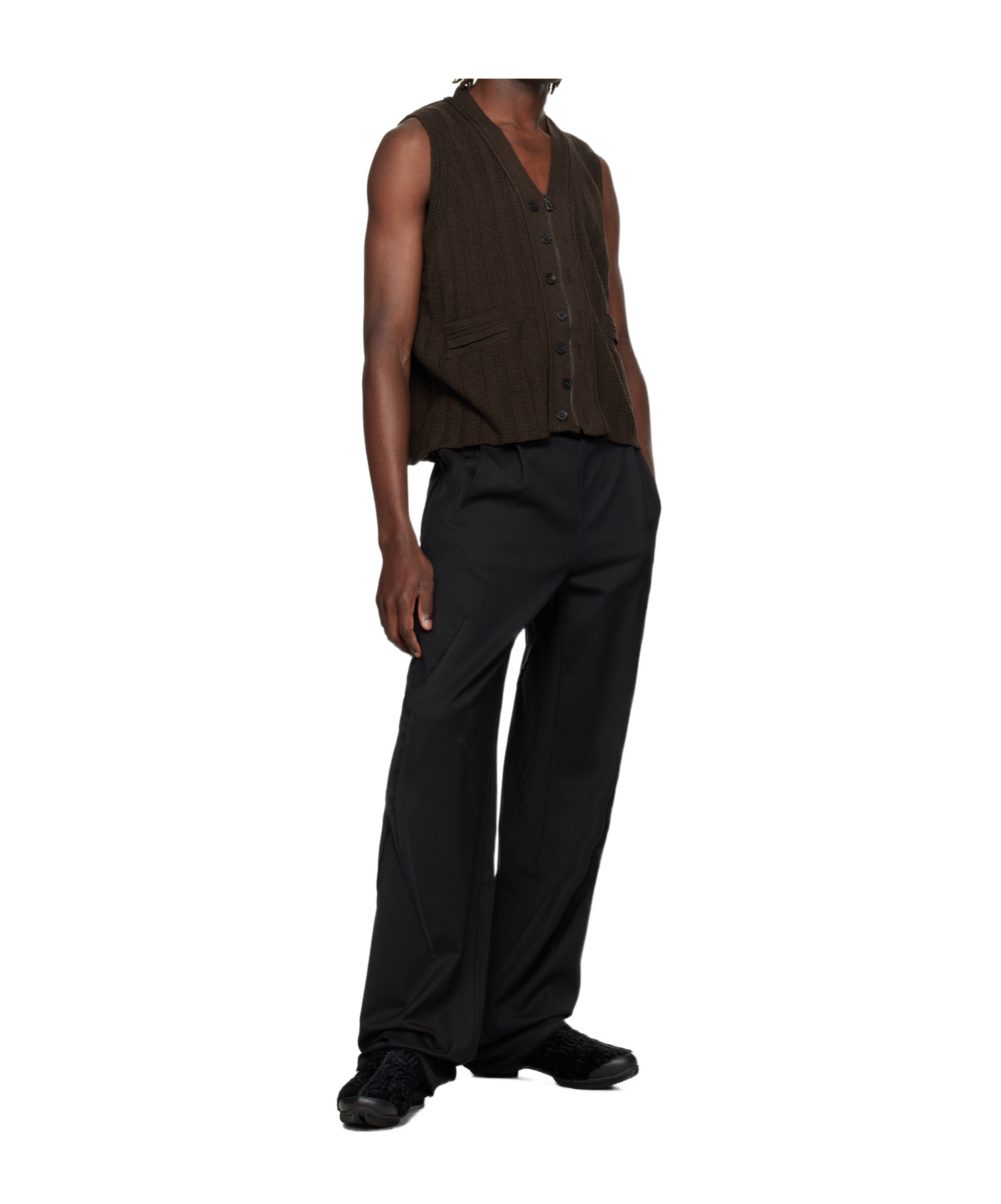 Kiko Kostadinov Zipper Vest In Black
