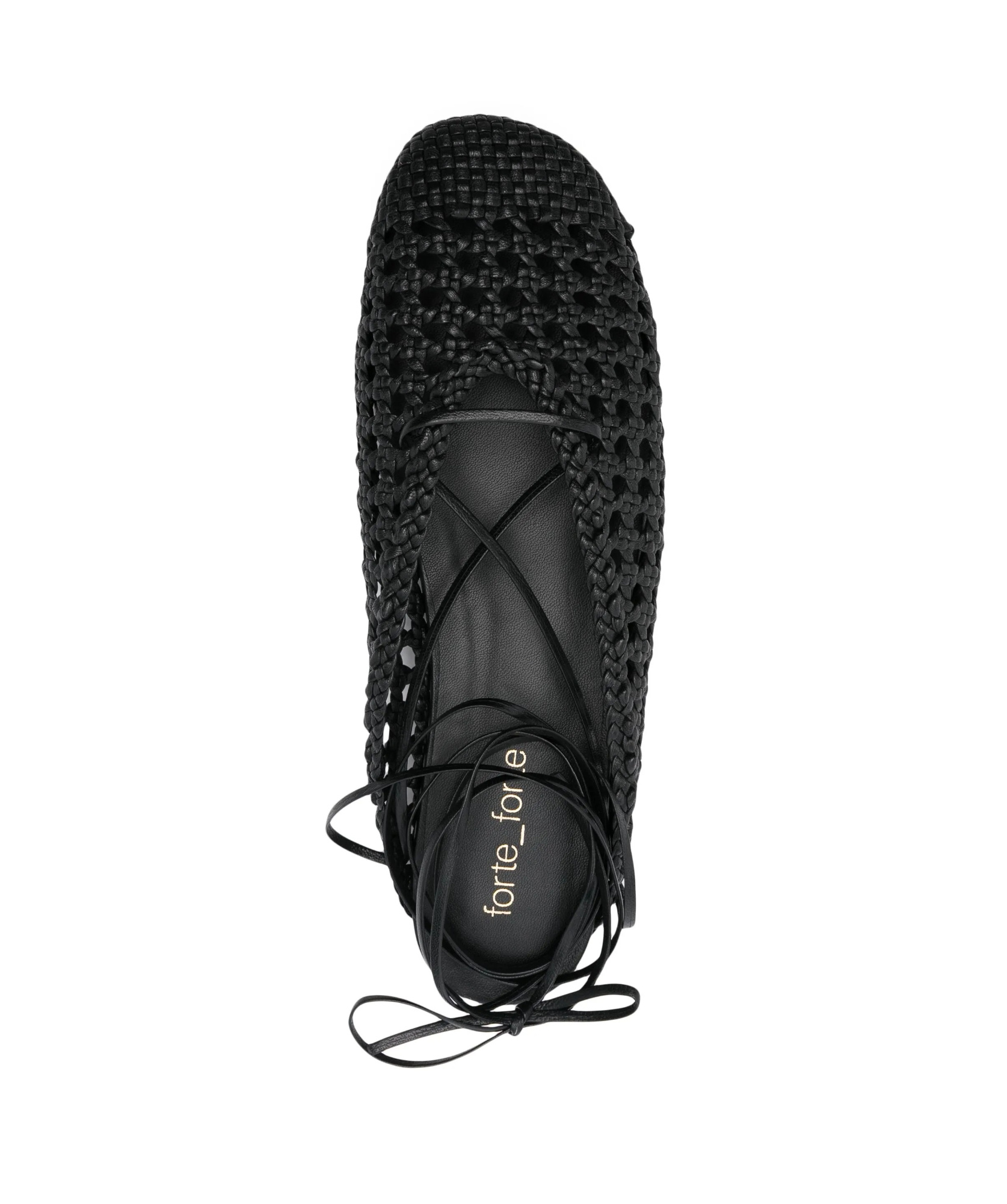 Shop Forte Forte Interwoven Sandals In Black