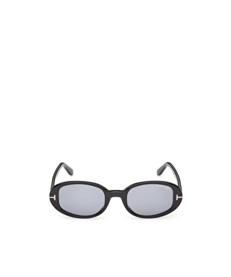 Tom Ford Eyewear Iggy Oval Frame Sunglasses In Black